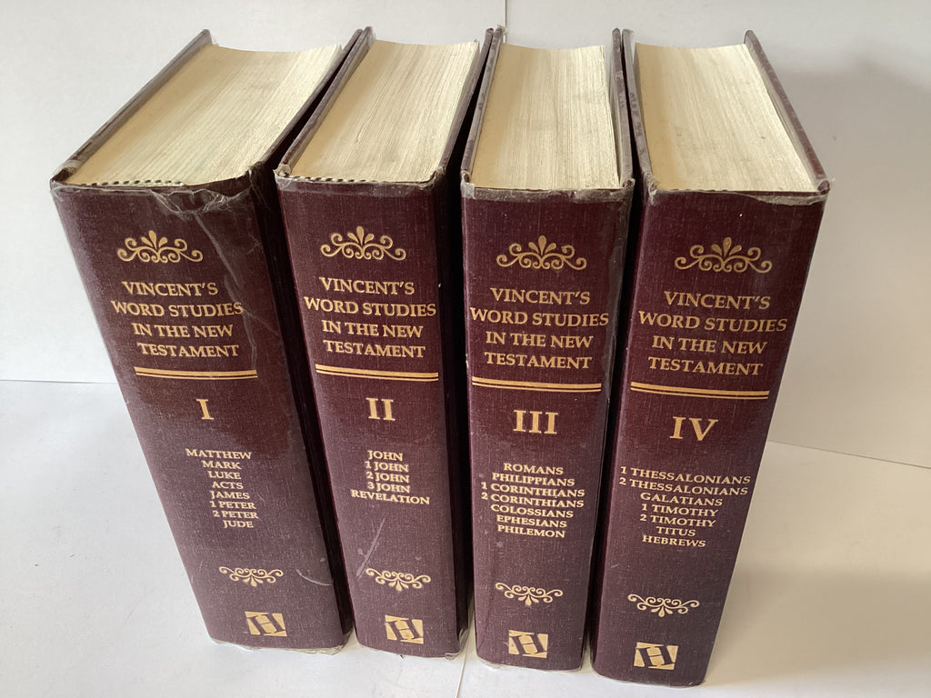 Word Studies in the New Testament: Four Volume Set (John Gowan Collection)