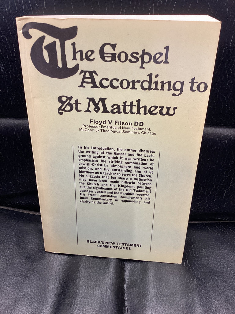 A Commentary on the Gospel According to St. Matthew (Used Copy)