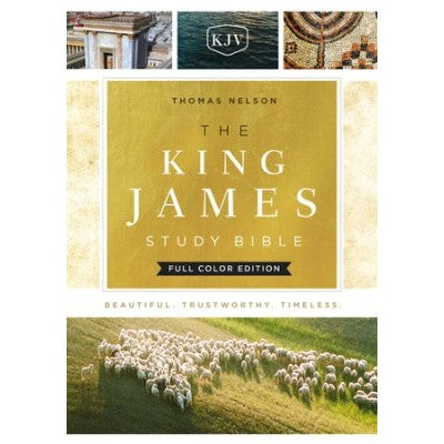 KJV Study Bible - Cloth Over Board, Full-Colour Edition