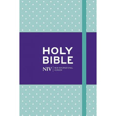 NIV Pocket Mint Polka-Dot Notebook Bible