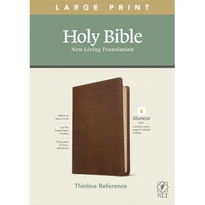 NLT Large Print Thinline Reference Bible, Filament Edition