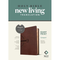 NLT Compact Giant Print Bible, Filament Edition, Mahogany