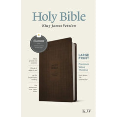 KJV Large Print Premium Value Thinline Bible, Filament Enabl
