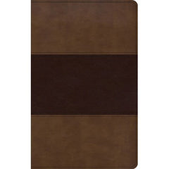 KJV Thinline Reference Bible - Saddle Brown, LeatherTouch