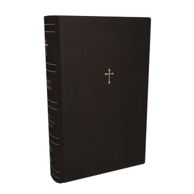 NKJV Compact Paragraph-Style Reference Bible, Black with Zip