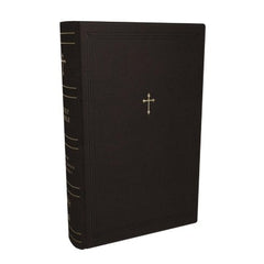 NKJV Compact Paragraph-Style Reference Bible, Black with Zip