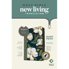 NLT Compact Giant Print Zipper Bible, Filament Edition