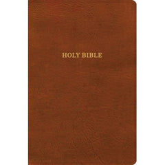 KJV Giant Print Reference Bible, Burnt Sienna Leathertouch