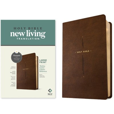 NLT Large Print Thinline Center-Column Reference Bible