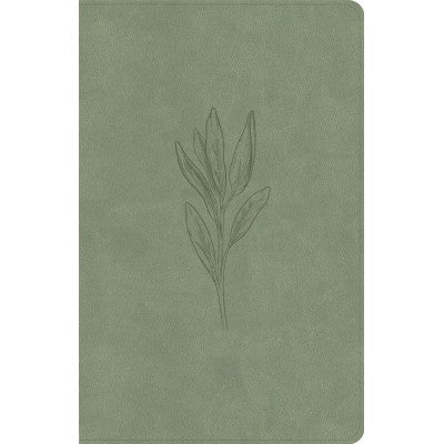 KJV Thinline Bible, Sage Suedesoft Leathertouch