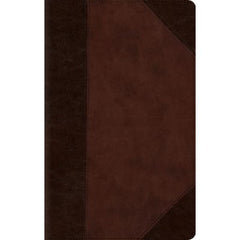 ESV Large Print Compact Bible, Red Letter, Brown/Walnut