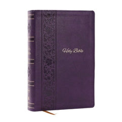 NKJV Bible: Personal Size Giant Print, Purple Leathersoft