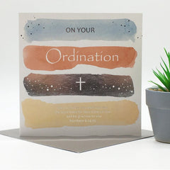 Ordination Striped Card