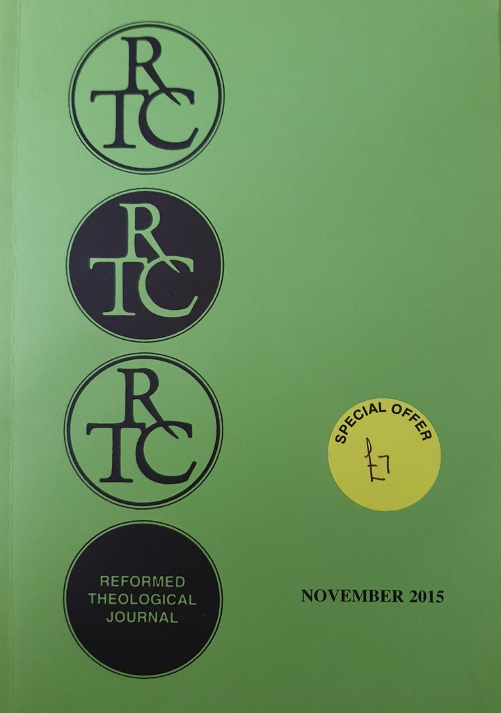 Reformed Theological Journal - November 2015
