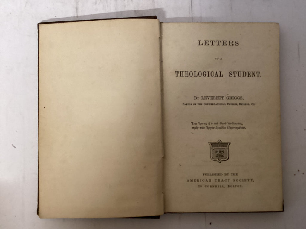 Letters to a Theological Student (The John Gowan Collection)