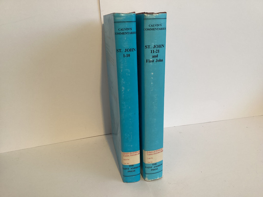 The Gospel of John and The First Epistle of John: Two Volume Set (Calvin’s Commentary) (John Gowan Collection)