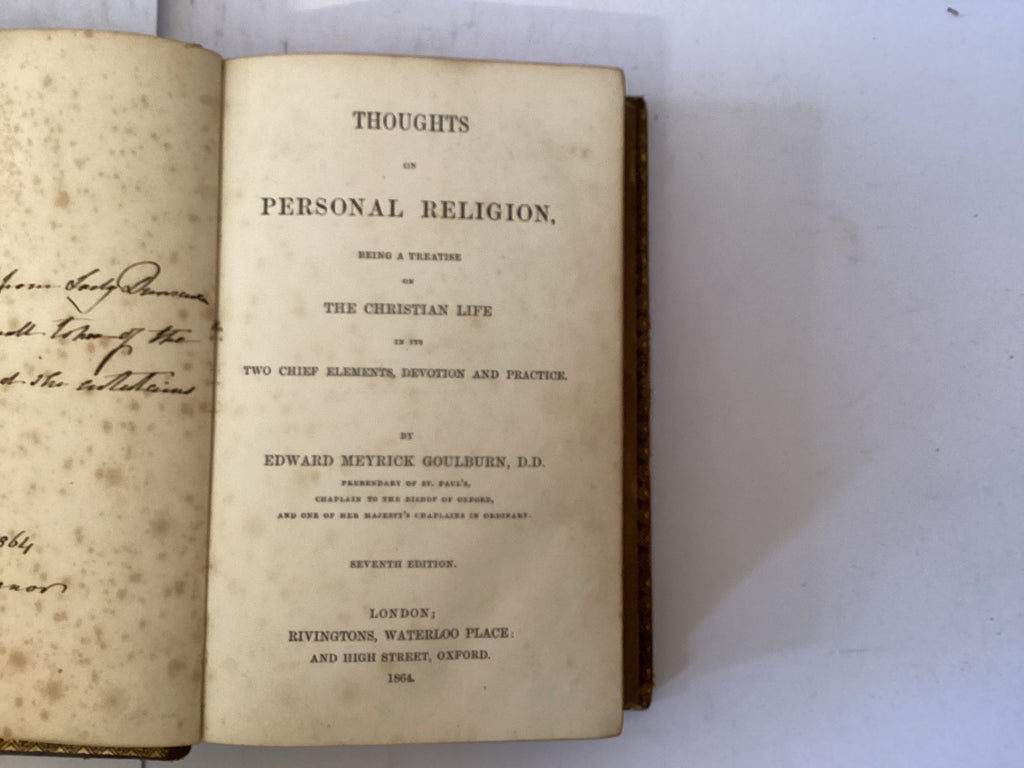 Thoughts on Personal Religion (The John Gowan Collection)