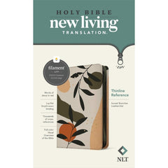 NLT Thinline Reference Zipper Bible, Filament Edition (Sunset Branches)