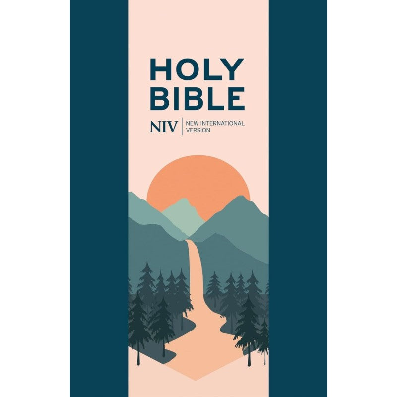 NIV Larger Print Personal Navy Blue Bible with Zip