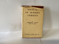 Manual of Modern German (John Gowan Collection)