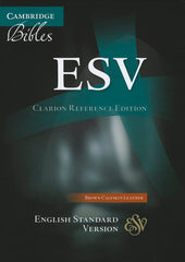 ESV Clarion Reference Edition Bible - Brown Calfskin Leather