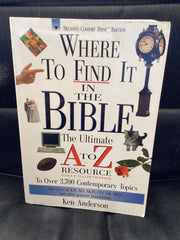 Where to Find it in The Bible (Used Copy)