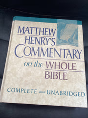 Matthew Henry's Commentary on the Whole Bible: Complete and Unabridged (Used Copy)