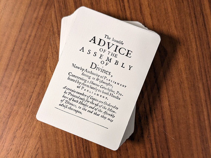 The Westminster Shorter Catechism Flashcards