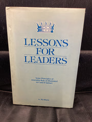 Lessons For Leaders (Used Copy)