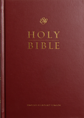 ESV Pew and Worship Bible, Large Print (Hardcover, Burgundy)