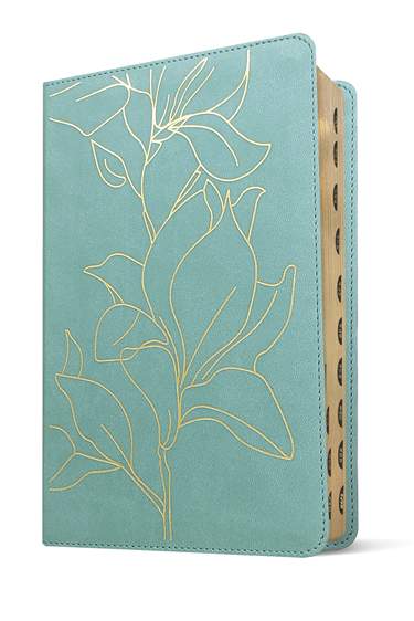 NLT Student Bible, Thinline Reference Edition (Teal Blue, LeatherLike, Thumb-Indexed)