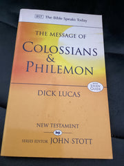 The Message of Colossians and Philemon (Used Copy)