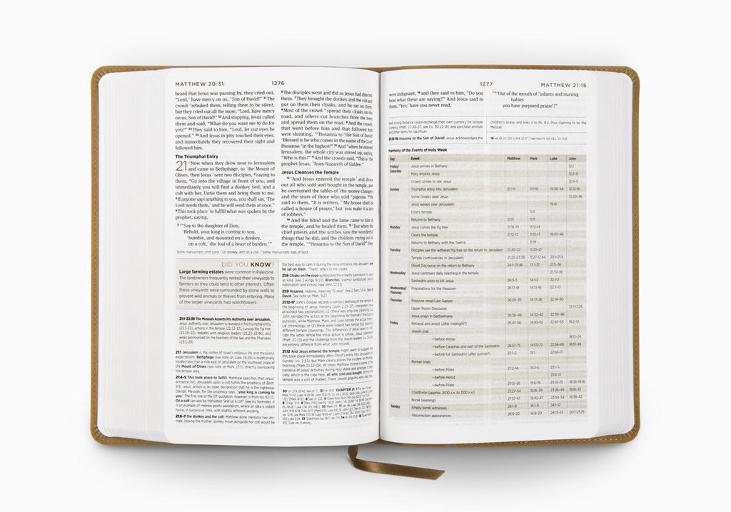 ESV Student Study Bible®
TruTone®, Nubuck Caramel, Wildflower Design