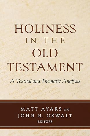 Holiness in the Old Testament