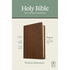 NLT Thinline Reference Bible, Filament Edition, Brown