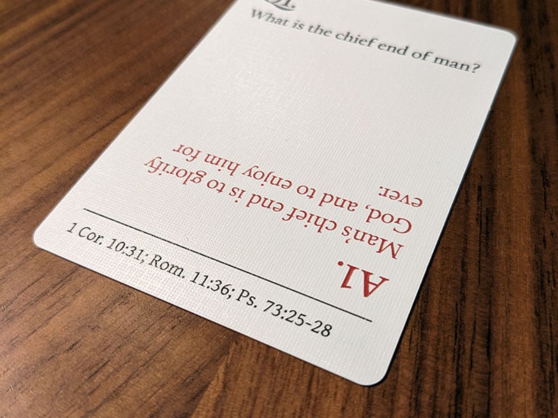 The Westminster Shorter Catechism Flashcards