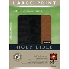 NLT Large Print Compact Edition Black/Tan