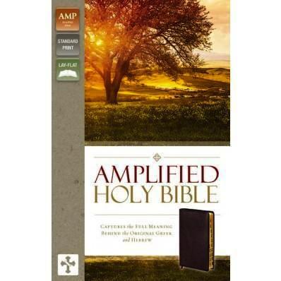 Amplified Bible with Thumb Index Burgundy B/L