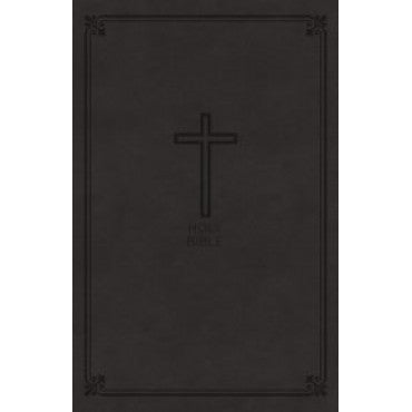 NKJV, Value Thinline Bible, Large Print, Leathersoft, Black, Red Letter Edition, Comfort Print: Holy Bible, New King James Version