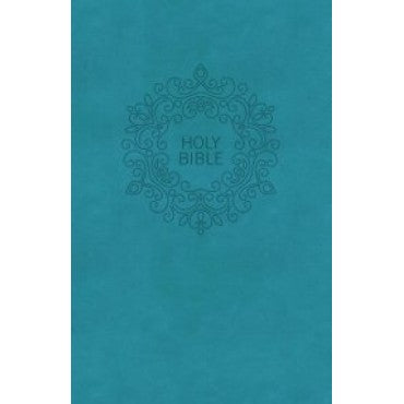 NKJV, Value Thinline Bible, Large Print, Leathersoft, Blue, Red Letter, Comfort Print: Holy Bible, New King James Version