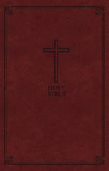KJV Holy Bible: Deluxe Gift, Brown Leathersoft, Red Letter