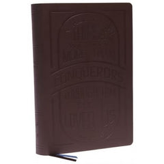 KJV Large Print Bible w/ 53,000 Cross References, Brown Genuine Cowhide Leather, Red Letter, Comfort Print: Holy Bible, King James Version (Verse Art Cover Collection): Holy Bible, King James Version