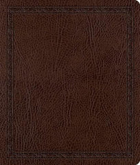 ESV Journaling Bible  Bonded Leather, Mocha, Threshold Design