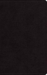 ESV Large Print Personal Size Bible, Genuine Leather, Black