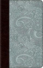ESV Thinline Bible  TruTone®, Chocolate/Blue, Garden Design