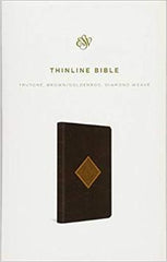 ESV Thinline Brown/Goldenrod, Diamond Weave