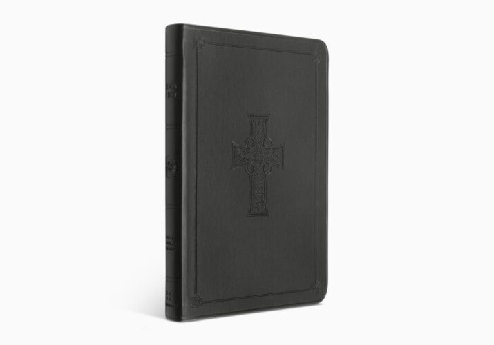 ESV Value Thinline Bible (TruTone, Charcoal, Celtic Cross Design)
