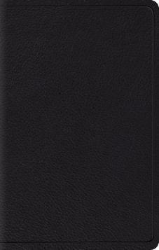 ESV Large Print Compact Bible  Top Grain Leather, Black