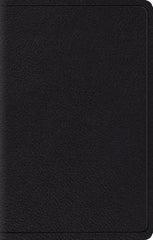 ESV Large Print Compact Bible  Top Grain Leather, Black