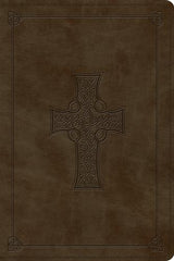 ESV Personal Ref Bible Olive Celtic Cross Design